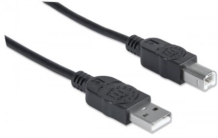 MANHATTAN USB kábel 2.0 Kábel A-B 1, 8 m,  čierny1 