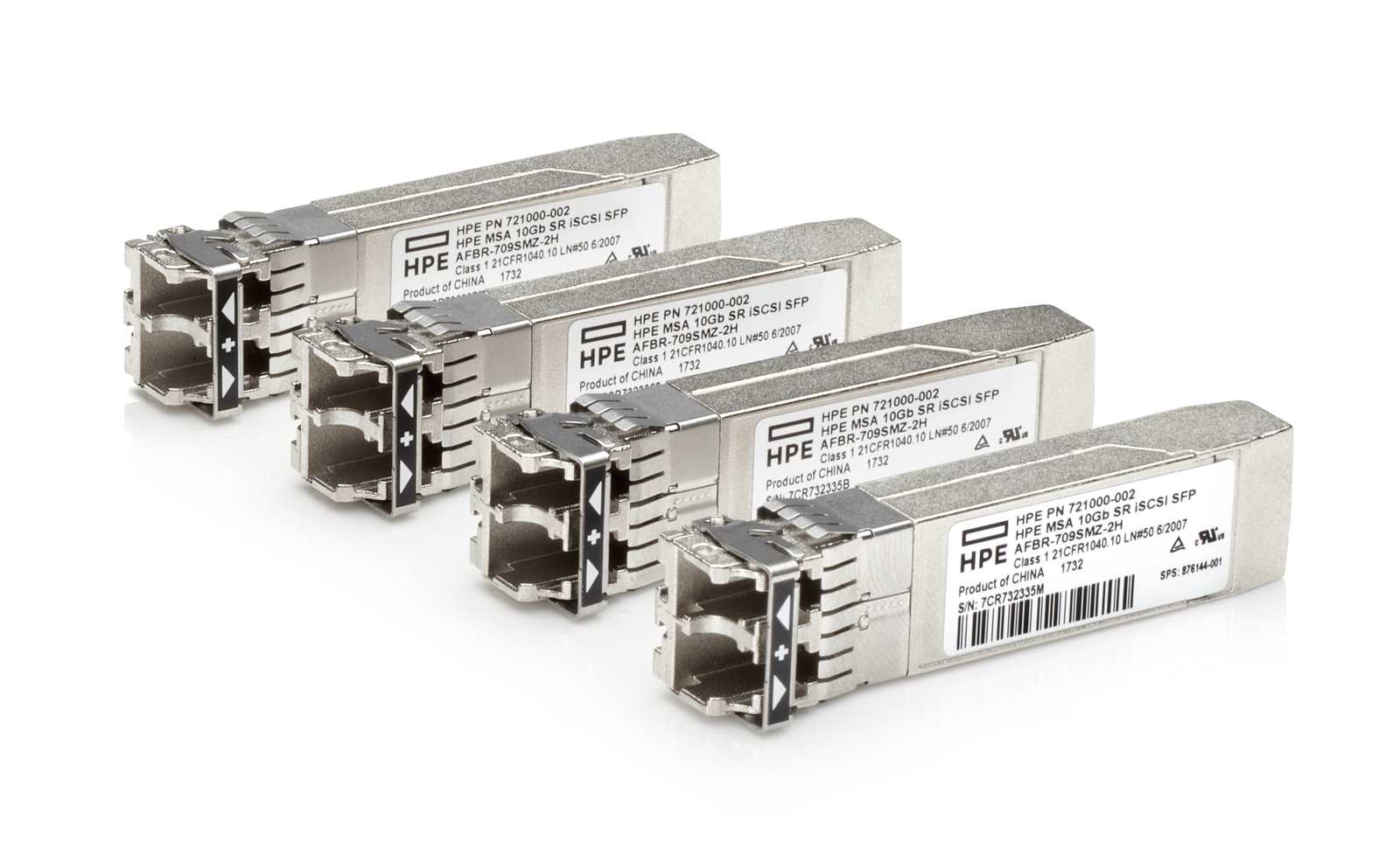 HPE MSA 10Gb Short Range iSCSI SFP+ 4-pack Transceiver0 