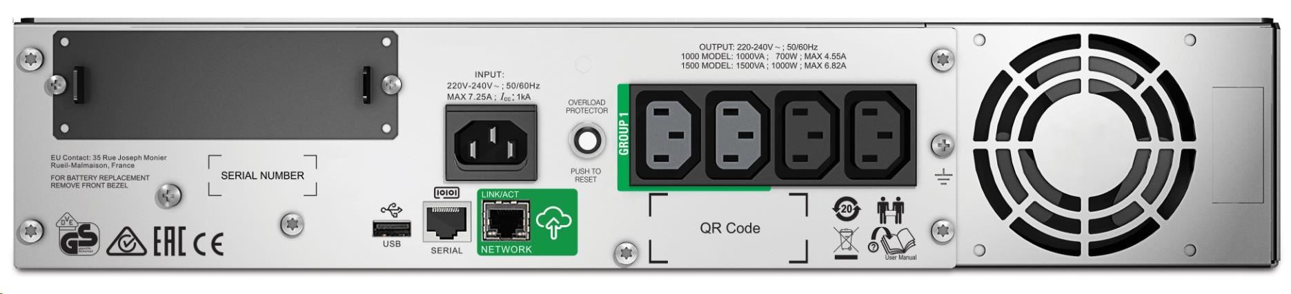 APC Smart-UPS 1000VA LCD RM 2U 230V so SmartConnect (700W)1 