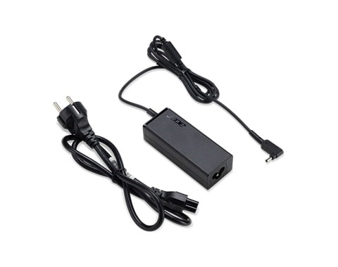 ACER ADAPTÉR 45W_3phy 19V Black EU and UK POWER CORD (Swift 1,  3,  5; Spin 1,  5; TM X3; TM Spin B1; Chromebook 11,  R11, 0 