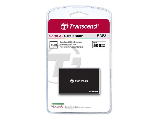 Čítačka kariet TRANSCEND RDF2,  USB 3.0,  čierna1 