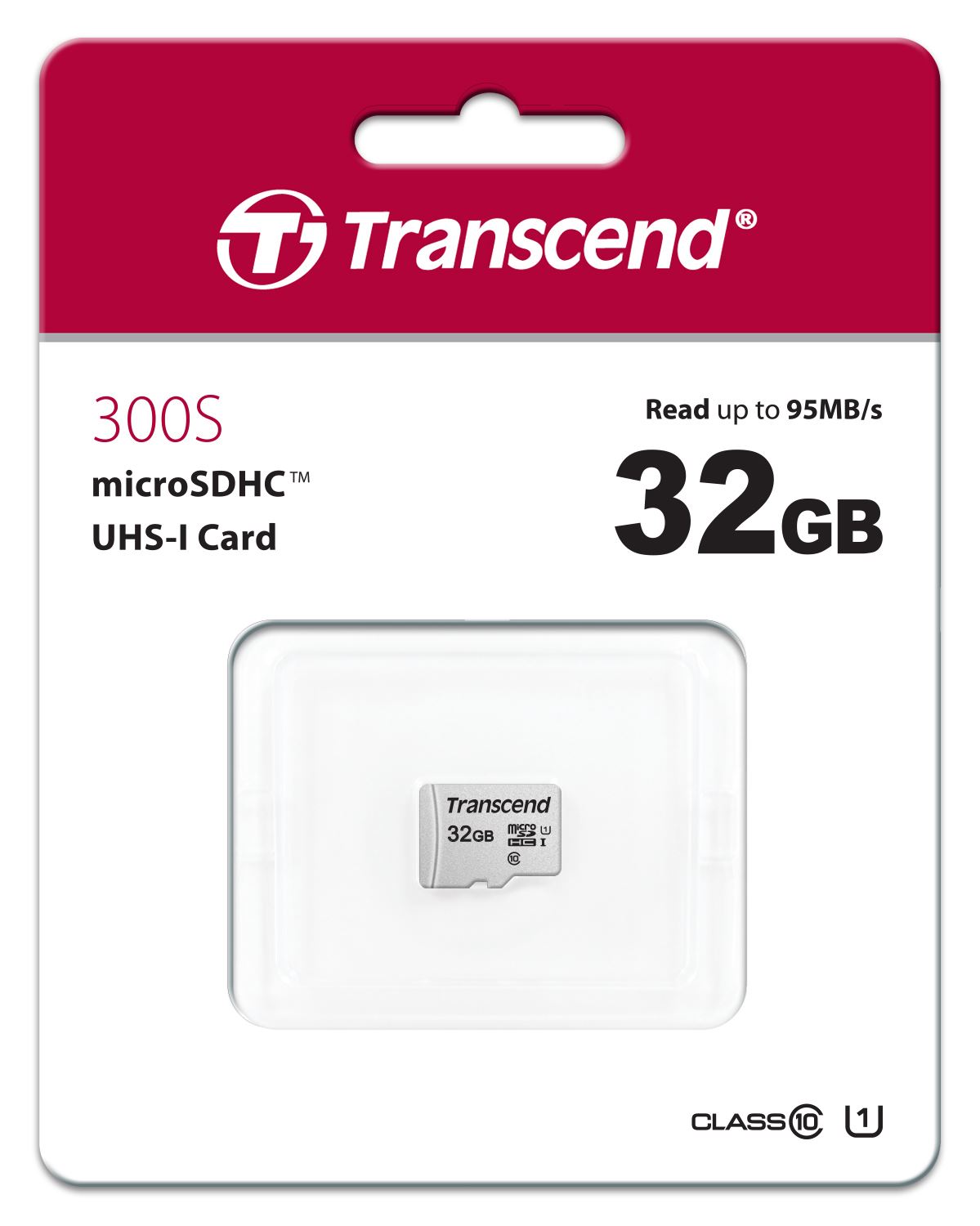 Karta TRANSCEND MicroSDHC 32GB 300S,  UHS-I U1,  bez adaptéra1 