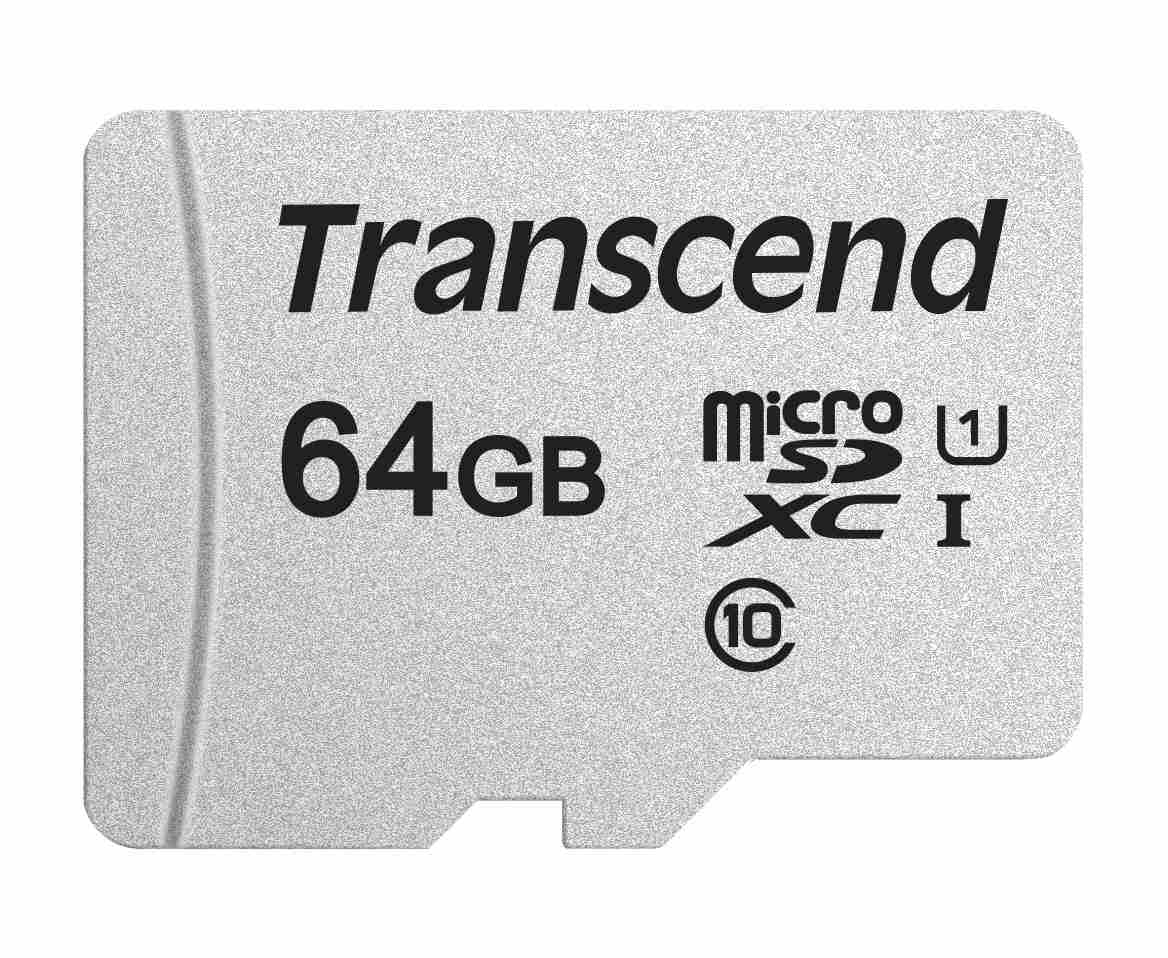 Karta TRANSCEND MicroSDXC 64GB 300S, UHS-I U1, bez adaptéra1 