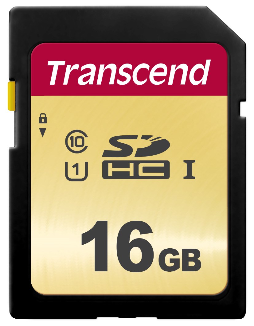 Karta TRANSCEND SDHC 16GB 500S,  UHS-I U1 (R:95/ W:60 MB/ s)0 