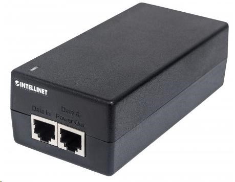 Intellinet Gigabit Ultra PoE+ Injector,  1x 60W port,  IEEE 802.3bt,  IEEE 802.3at/ af1 