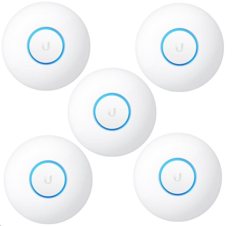 UBNT UniFi AP nanoHD, 5-PACK, bez PoE! [Inside AP, 2.4+5GHz (300Mbps+1733Mbps), MU-MIMO, 802.11a/b/g/n]1 