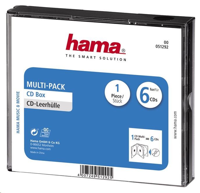 Hama multipack pre 6 CD,  1 ks0 