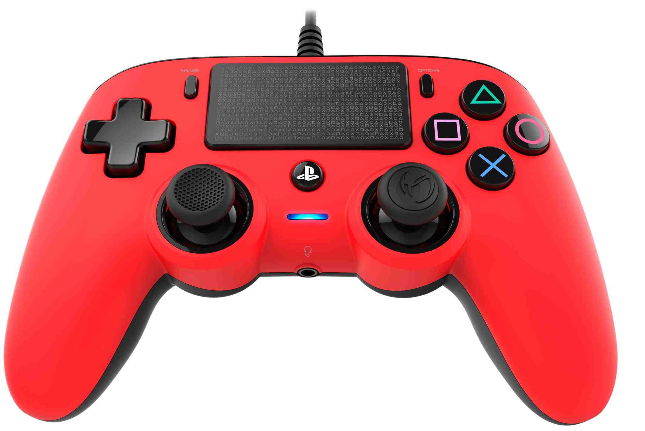 Nacon Wired Compact Controller - ovladač pro PlayStation 4 - červený3 