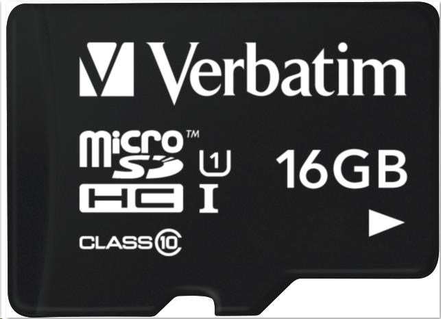 VERBATIM Tablet microSDHC C10/ U1 s USB čítačkou 16GB (R:45MB/ s,  W:10MB/ s)1 