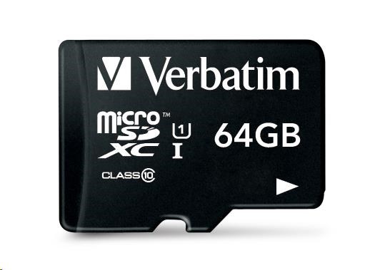 VERBATIM Tablet microSDHC C10/ U1 s USB čítačkou 64GB (R:70MB/ s,  W:10MB/ s)2 