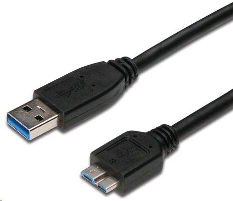 Kábel USB PREMIUMCORD 3.0 A - Micro B 1m,  prepojenie (M/ M)0 