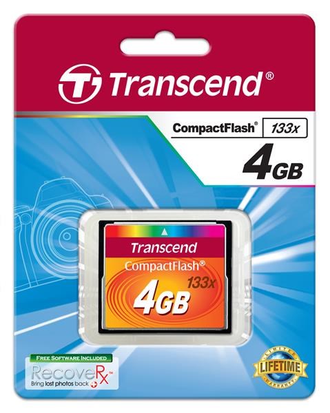 TRANSCEND Compact Flash 4GB (133x)1 