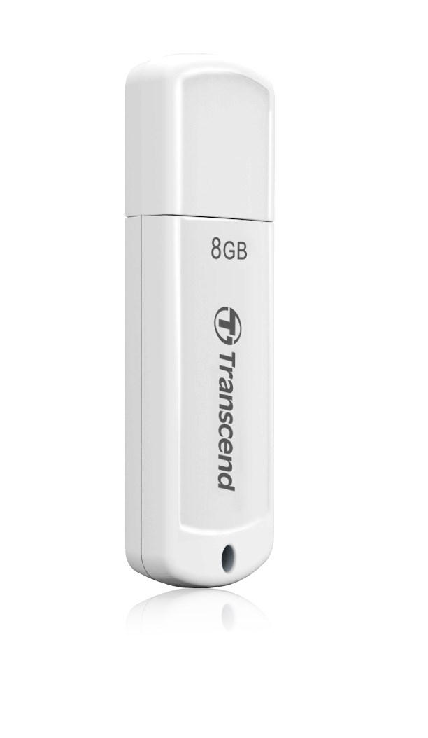 TRANSCEND Flash Disk 8GB JetFlash®370,  USB 2.0 (R:13/ W:4 MB/ s) bílá2 