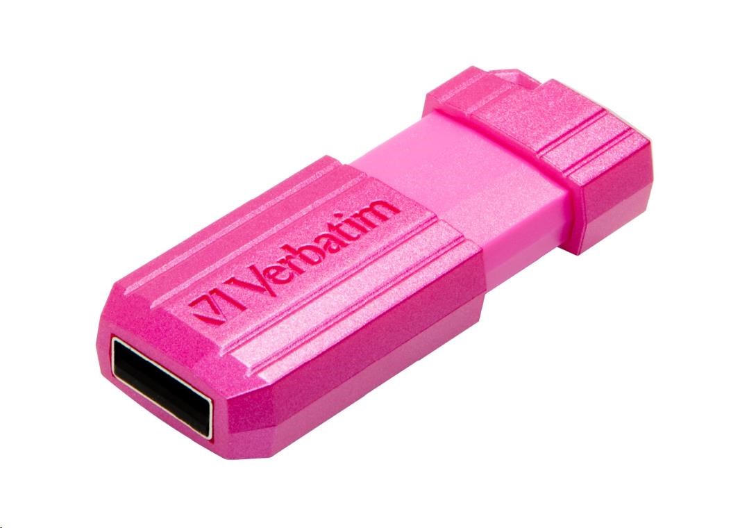 VERBATIM Flash disk 16 GB Hi-Speed Store "n" Go,  Pinstripe,  USB 2.0,  Horúco ružová3 