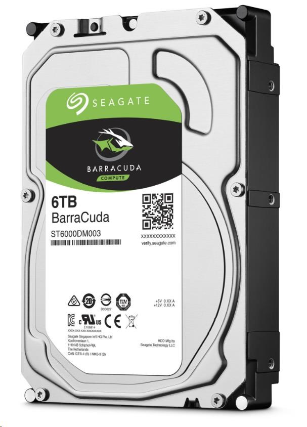 Seagate BarraCuda/ 6TB/ HDD/ 3.5