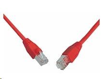 Solarix Patch kábel CAT5E SFTP PVC 3m červený odolný proti zachytávaniu C5E-315RD-3MB0 