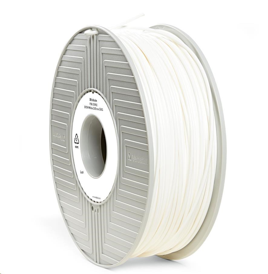 VERBATIM Filament pre 3D tlačiarne BVOH 2.85mm,  69m,  500g biela (malý kotúč)1 