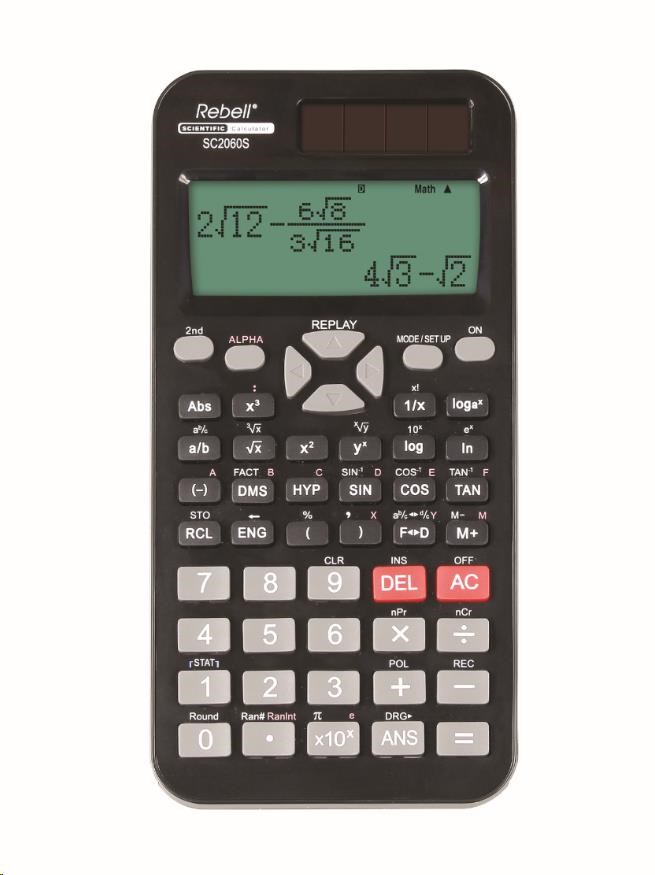 REBELL kalkulačka - SC2060S - černá0 
