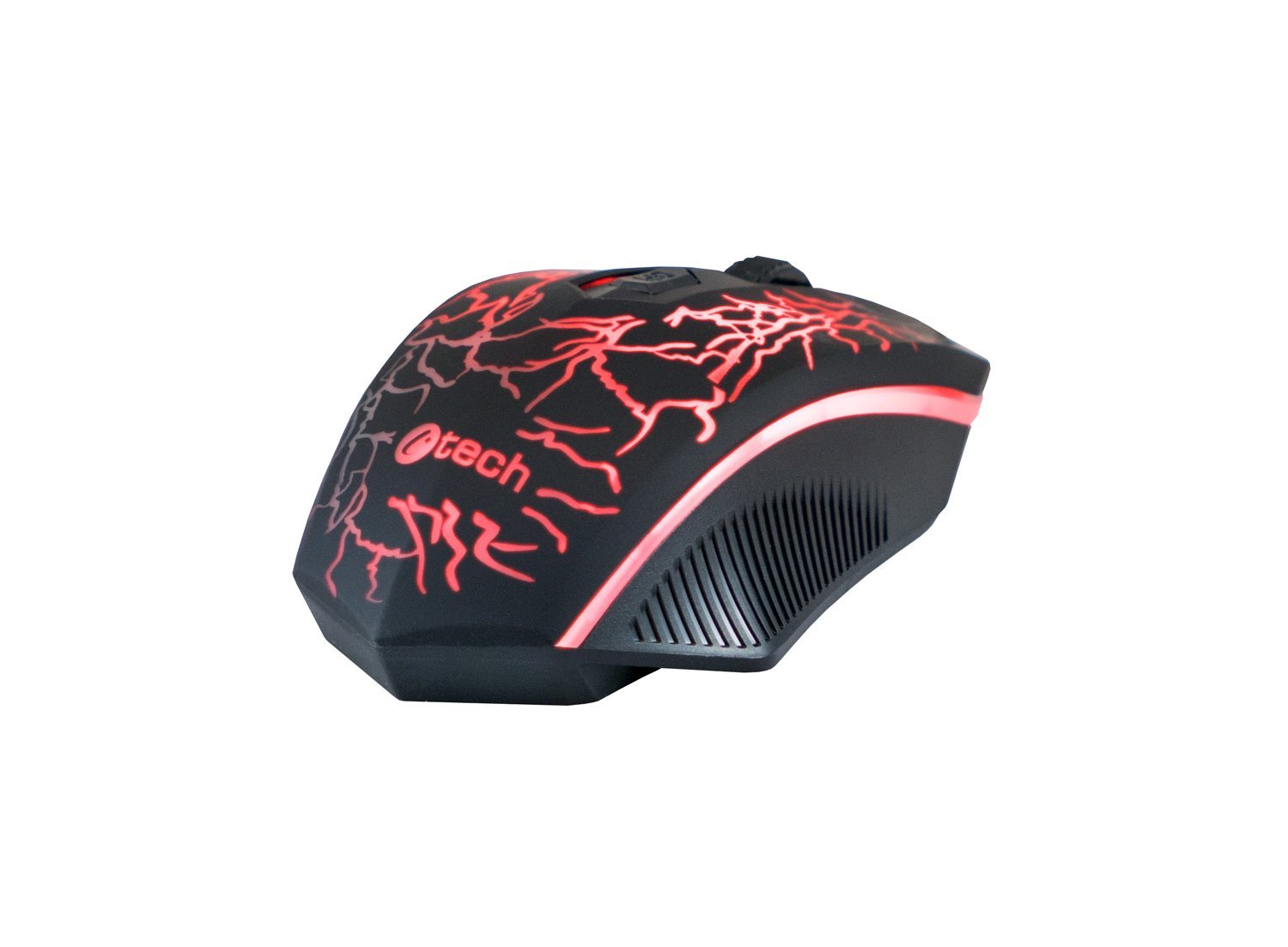 C-TECH Herná myš Tychon (GM-03P),  na bežné hranie,  herná,  7-farebné podsvietenie,  3200DPI,  USB2 