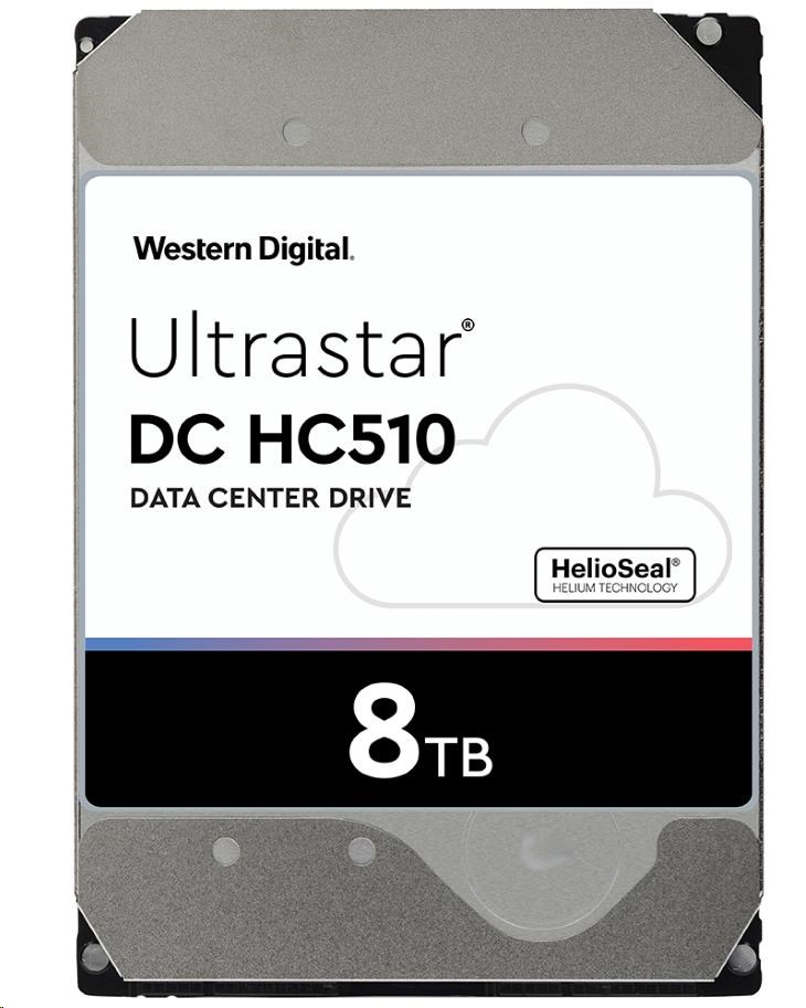 Western Digital Ultrastar® HDD 8TB (HUH721008ALE601) DC HC510 3.5in 26.1MM 256MB 7200RPM SATA 512E SED (ZLATÝ)0 