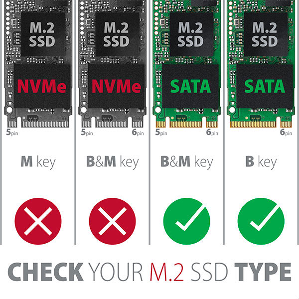 AXAGON RSS-M2SD,  SATA - M.2 SATA SSD,  interné 2.5