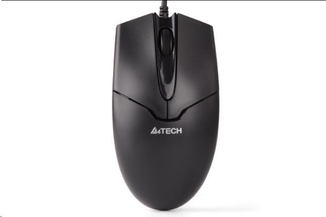 A4tech OP-550NU, myš, 2 kliknutia, 1 koliesko, 3 tlačidlá, USB, čierna0 