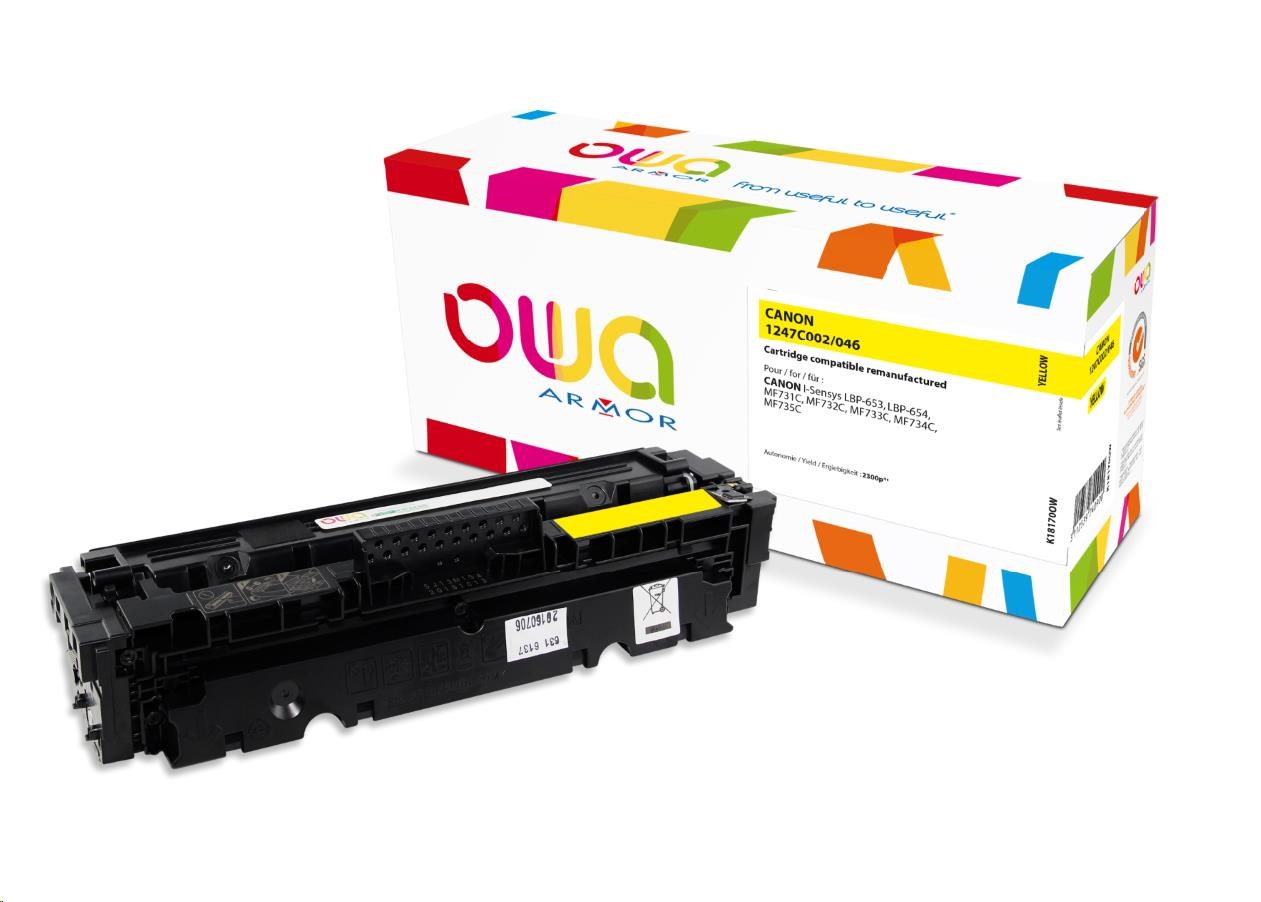 OWA Armor toner kompatibilný s Canon CRG-046 Y, 2300st, žltá/ yellow0 