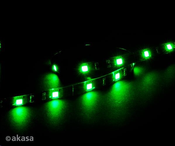 AKASA LED pásik Vegas M,  magnetický,  50 cm,  zelený0 