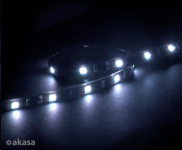 AKASA LED pásik Vegas M, magnetický, 50 cm, biely0 