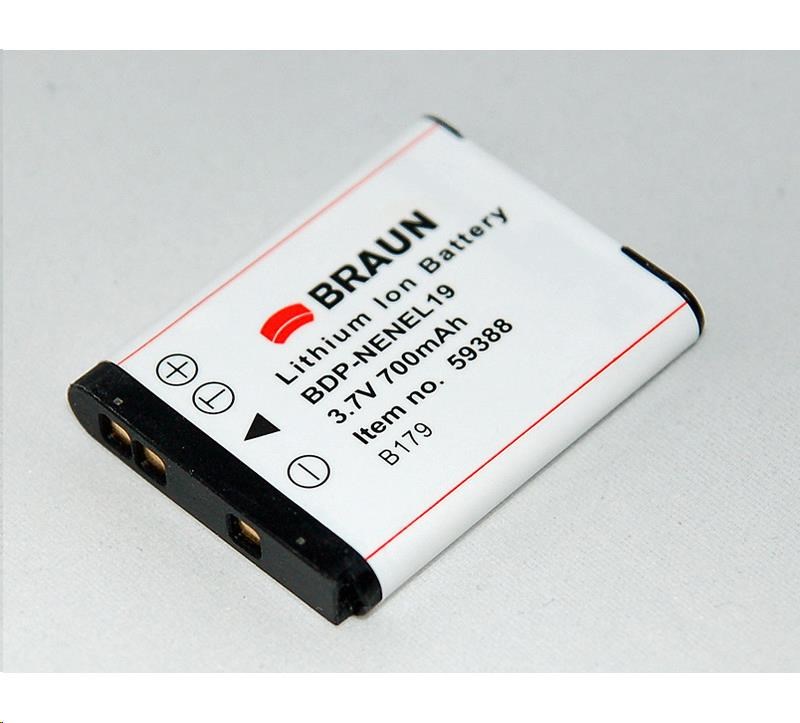 Braun akumulátor NIKON EN-EL19, 600mAh0 