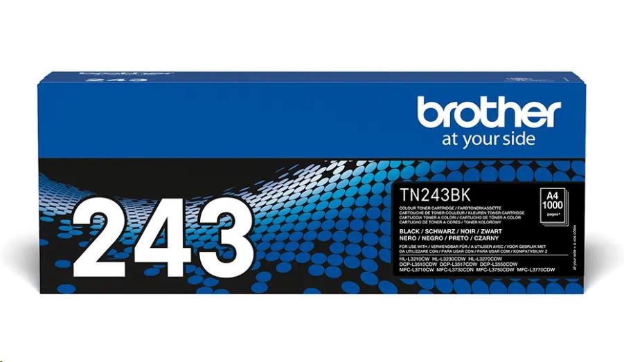 Toner BROTHER TN-243BK - PRO HLL3210 HLL3270 DCPL3510 DCPL3510 DCPL3550 MFCL3730 MFCL3770 - cca0 