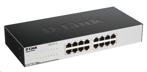 D-Link GO-SW-16G 16-portový GIGABIT EASY DESKTOP SWITCH2 