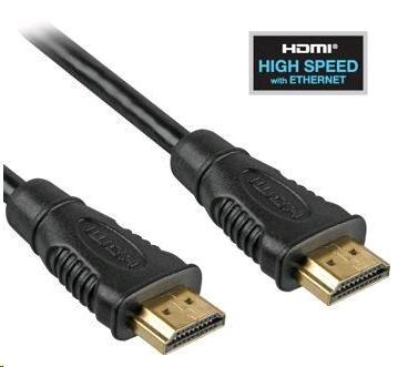 PREMIUMCORD HDMI kábel 5 m High Speed + Ethernet (v1.4),  pozlátené konektory0 