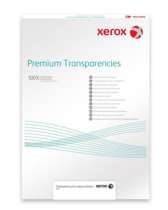 Xerox Paper Transparentná fólia - Transparency 100m A4 Plain - Mono (100 listov,  A4)0 