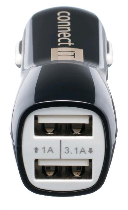 Univerzálna nabíjačka do auta CONNECT IT USB PREMIUM (2x USB 3,1A a 1A., adaptér do auta CL)0 