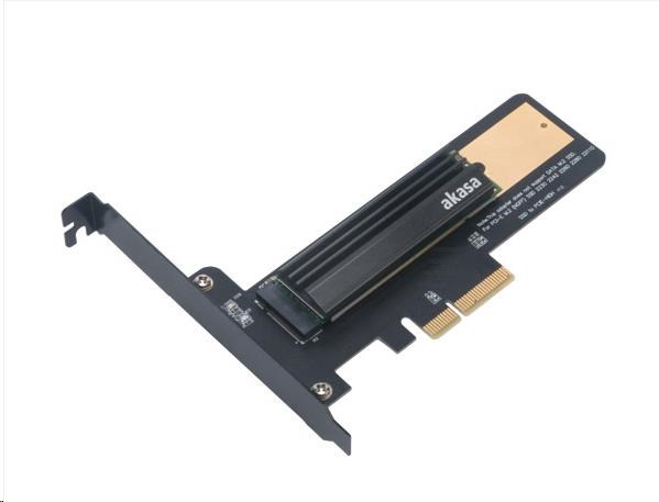 Adaptér AKASA M.2 PCIe SSD s chladičom0 