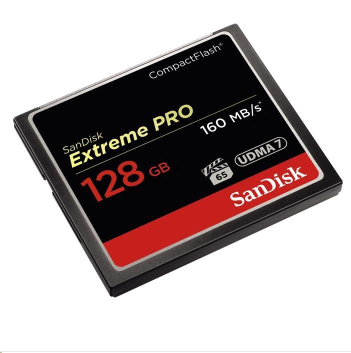 SanDisk Compact Flash 128GB Extreme Pro (160MB/s) VPG 65, UDMA 70 