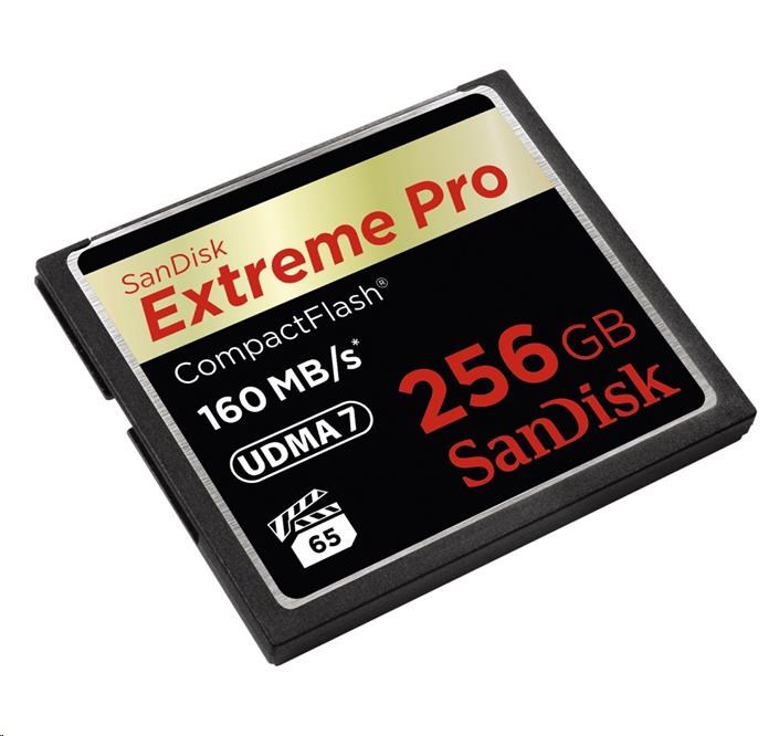 SanDisk Compact Flash 256GB Extreme Pro (160MB/s) VPG 65, UDMA 71 