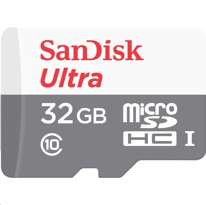 Karta SanDisk MicroSDHC 32 GB Ultra (80 MB/ s,  trieda 10 - balenie pre tablety,  Android) + adaptér1 