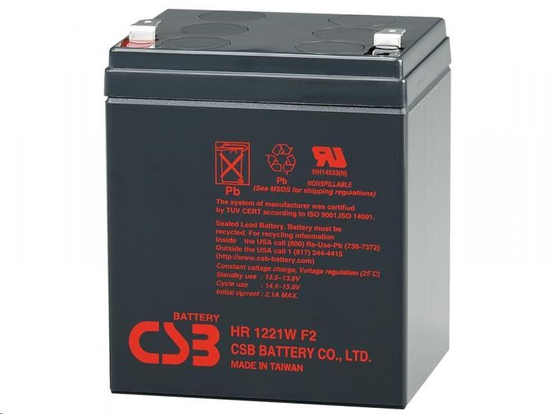 Olovená batéria CSB 12V 5, 1Ah HighRate F2 (HR1221WF2)0 