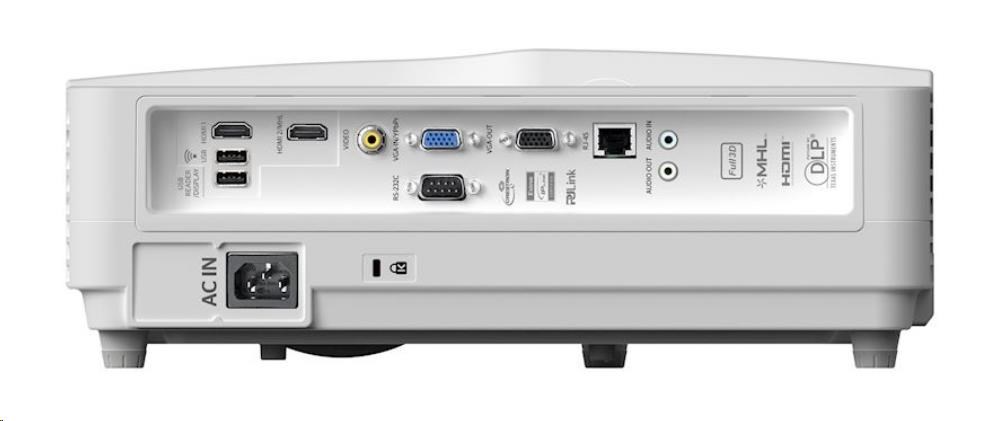 Optoma projektor HD35UST (DLP, FULL 3D, FULL HD, 3 600 ANSI, 30 000:1, HDMI, MHL, VGA, Audio, USB, 16W speaker)1 
