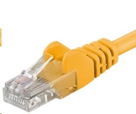 PREMIUMCORD Patch kábel UTP RJ45-RJ45 CAT5e 0.25 m žltá0 