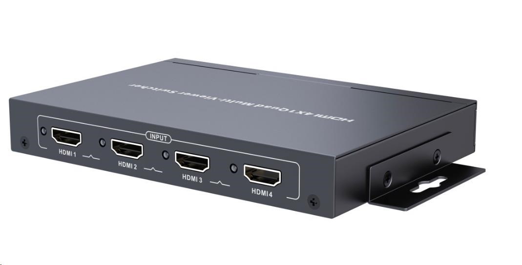 PREMIUMCORD HDMI 4 vstupy - 1 výstup,  systém s viacerými displejmi0 