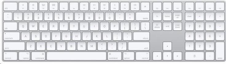 APPLE Magic Keyboard s číselnou klávesnicí - Slovenská - Stříbrná0 