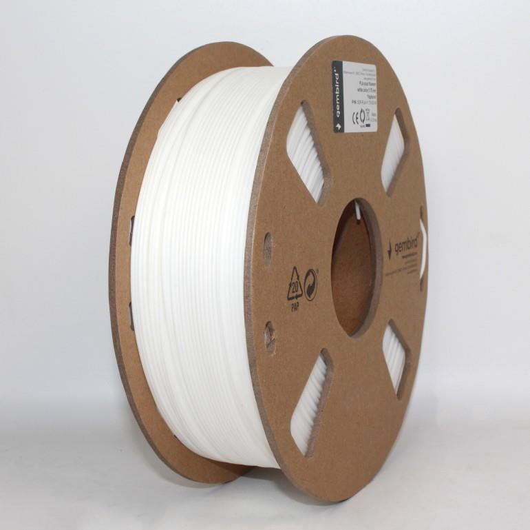 GEMBIRD Tlačová struna (filament) PLA PLUS,  1, 75 mm,  1 kg,  biela0 