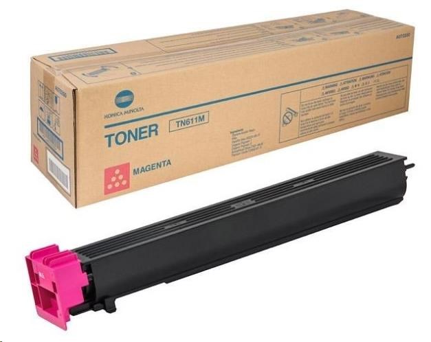 Toner Minolta TN-611M, fialový pre bizhub C451, C550, C650 (27k)0 