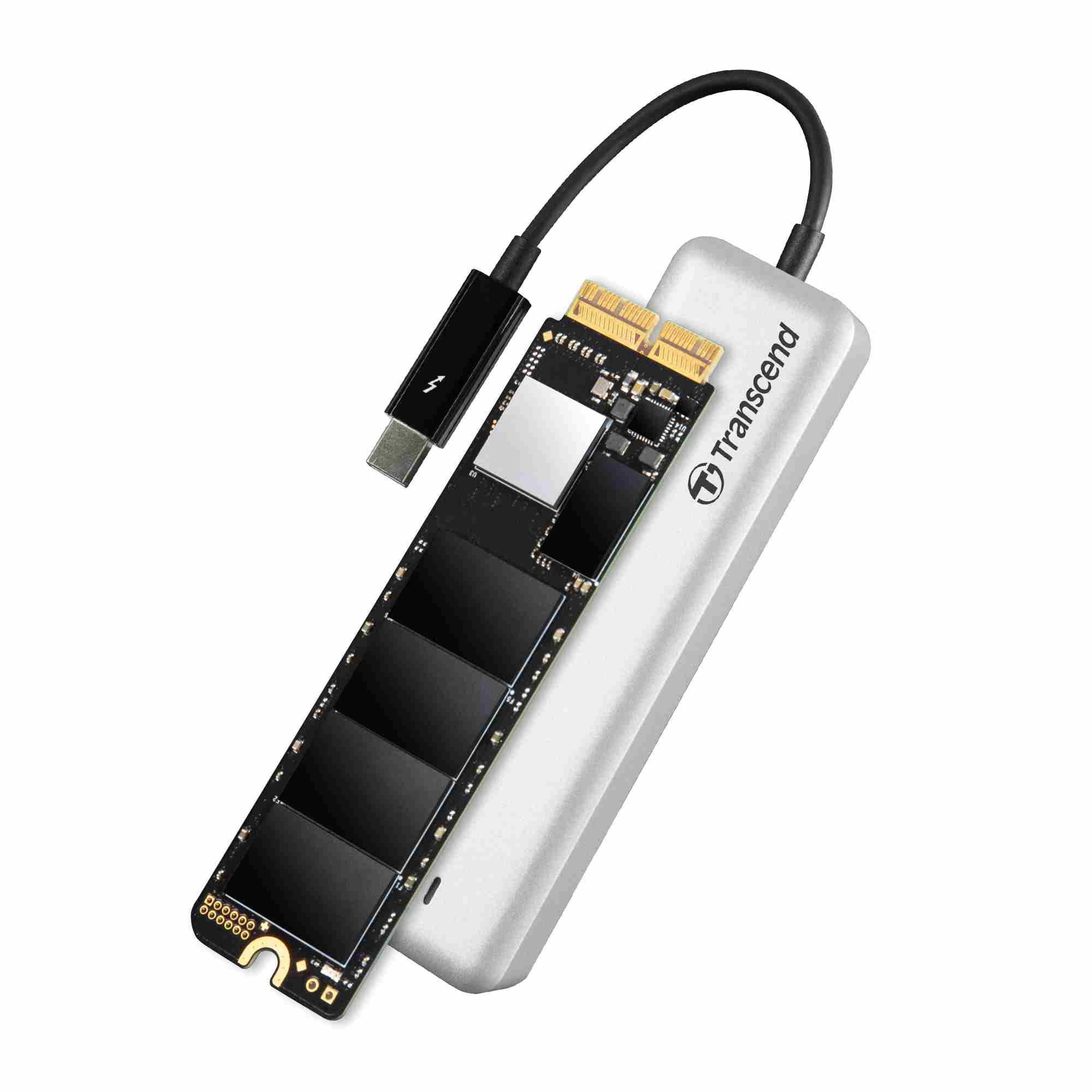 TRANSCEND NVMe PCIe SSD pre Mac M13-M150 JetDrive 855,  Thunderbolt,  hliník,  960 GB2 