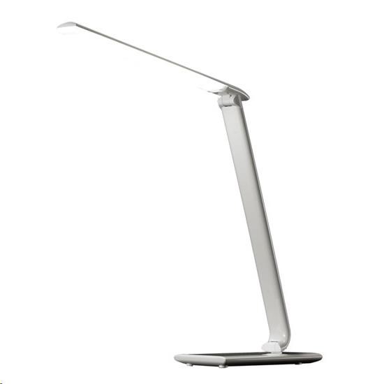 Solight LED stolní lampička stmívatelná,  12W,  volba teploty světla,  USB,  bílý lesk1 