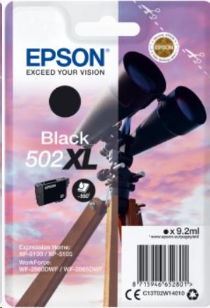 EPSON singlepack, Black 502XL, Ink, XL0 