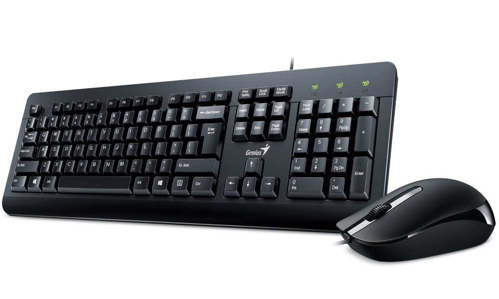 GENIUS KM-160 klávesnica a myš/  drôtový set/  USB/  čierna/  CZ+SK rozloženie0 